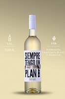 SIEMPRE TENGO UN PLAN B WHITE BLEND 750ML - 2025 - VINHO FINO BRANCO SECO
