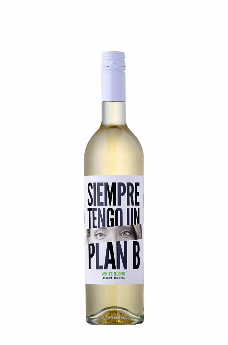 SIEMPRE TENGO UN PLAN B WHITE BLEND 750ML - 2025 - VINHO FINO BRANCO SECO
